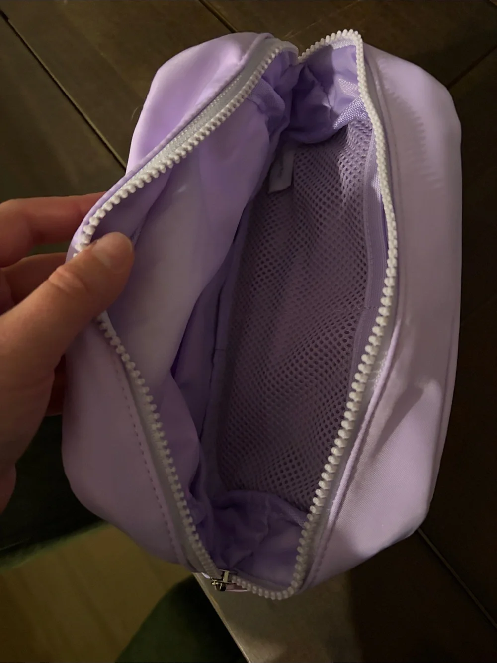 tarte Lilac Zip Cosmetic Pouch